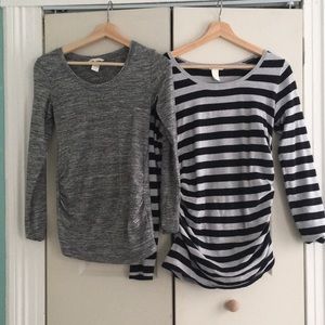 BOGO! Two maternity long sleeves tops